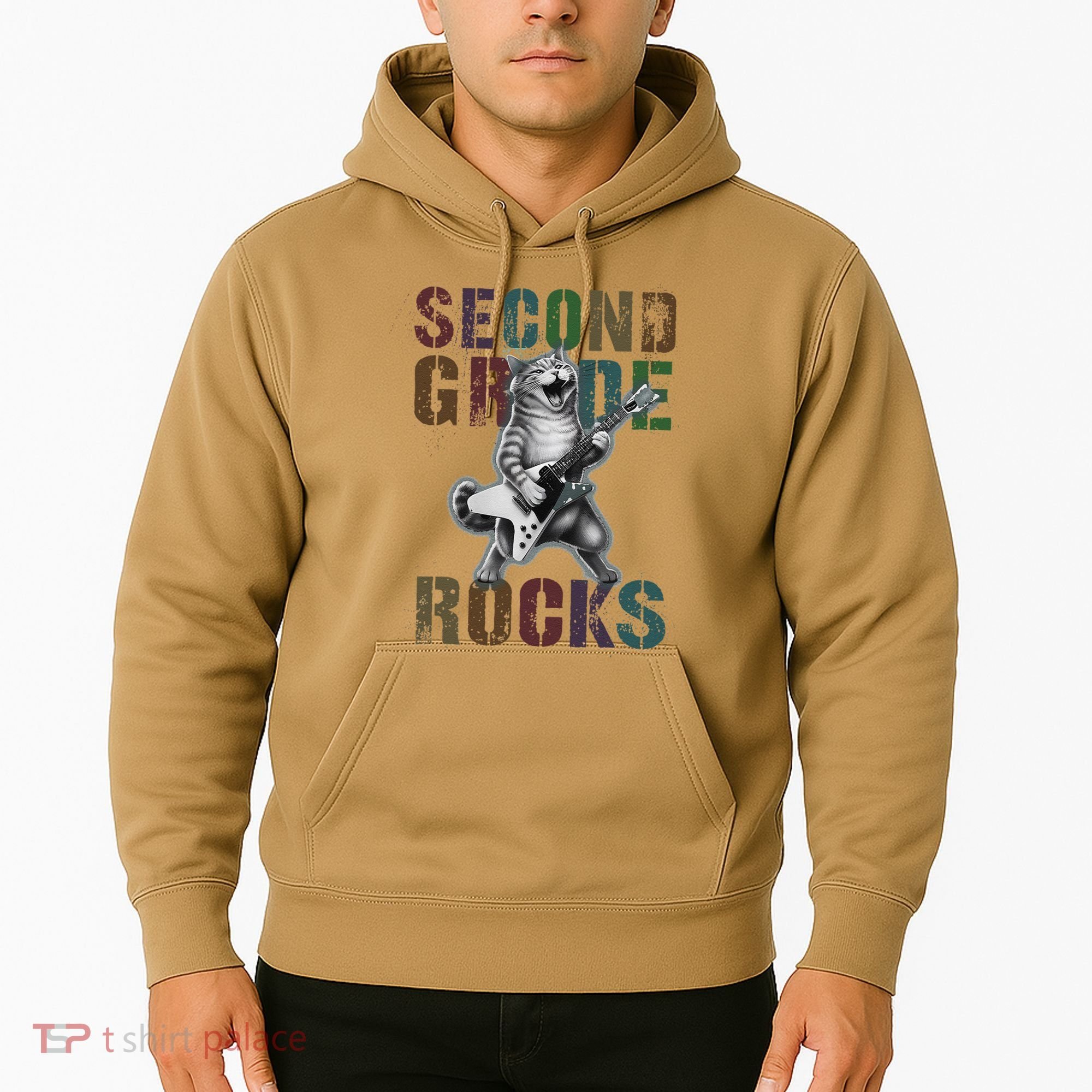 Fabulous Second Grade Rocks 2nd Grader Cat Graduating Squad Hoodie