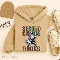 Fabulous Second Grade Rocks 2nd Grader Cat Graduating Squad Hoodie thumb 4
