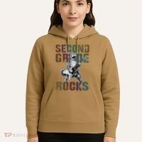 Fabulous Second Grade Rocks 2nd Grader Cat Graduating Squad Hoodie thumb 5