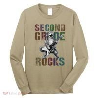 Fabulous Second Grade Rocks 2nd Grader Cat Graduating Squad Long Sleeve Shirt thumb 0