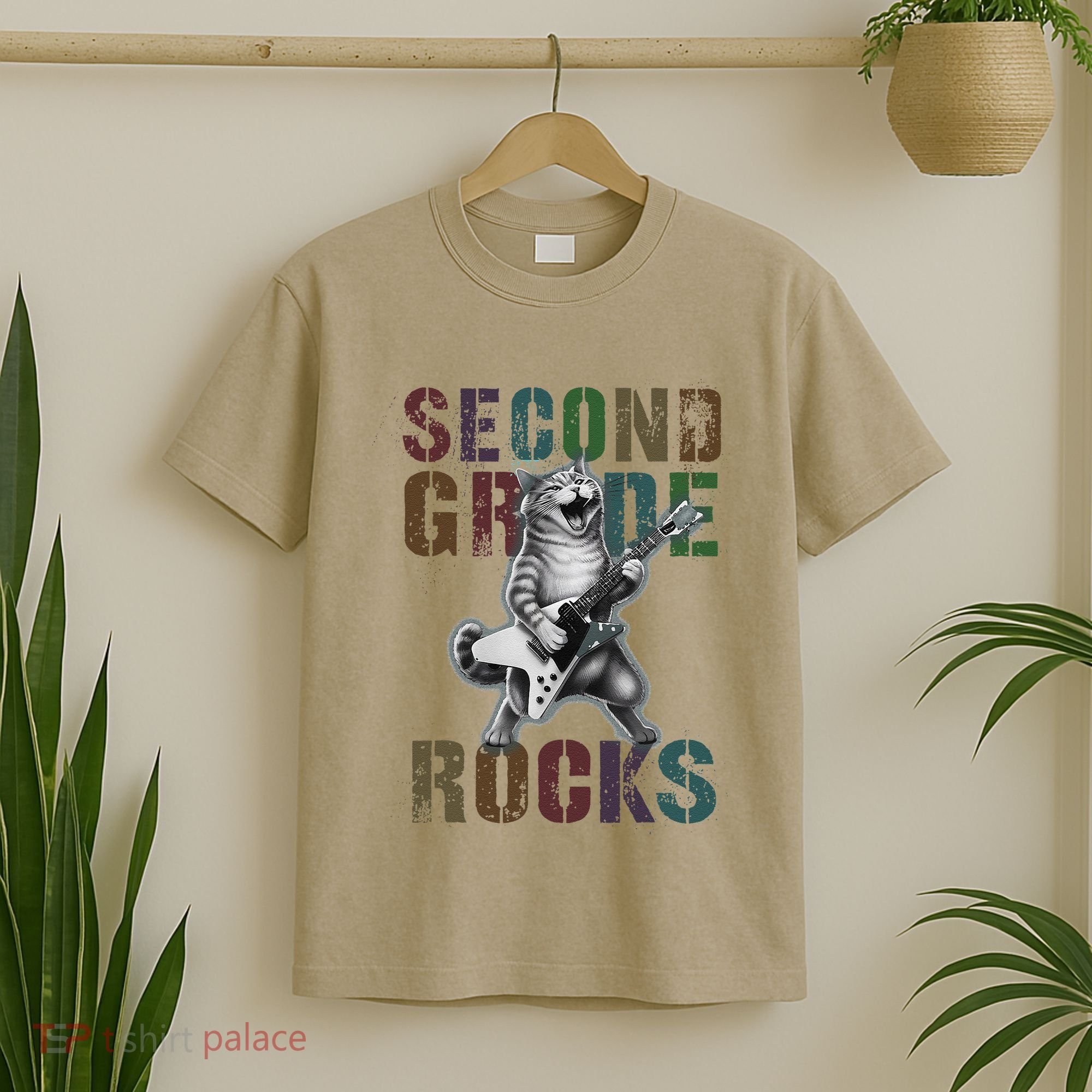 Fabulous Second Grade Rocks 2nd Grader Cat Graduating Squad T-Shirt