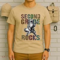 Fabulous Second Grade Rocks 2nd Grader Cat Graduating Squad T-Shirt thumb 6