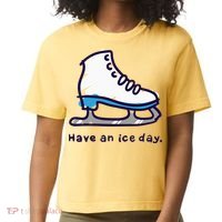 Figure Skating Gifts For Women Men Ice Skater Comfort Colors Boxy T-Shirt thumb 0
