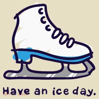 Figure Skating Gifts For Women Men Ice Skater Comfort Colors Boxy T-Shirt