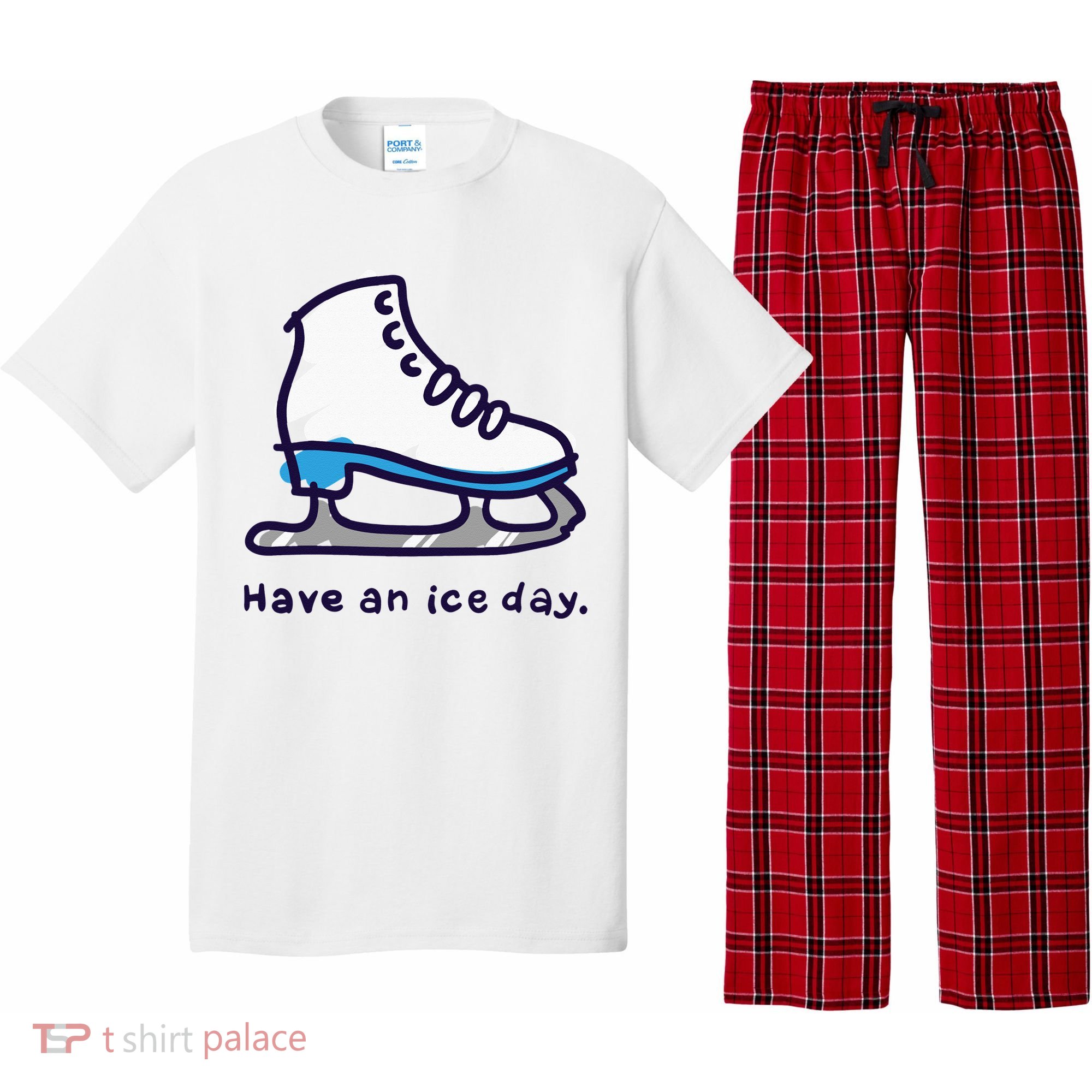 Figure Skating Gifts For Women Men Ice Skater Pajama Set