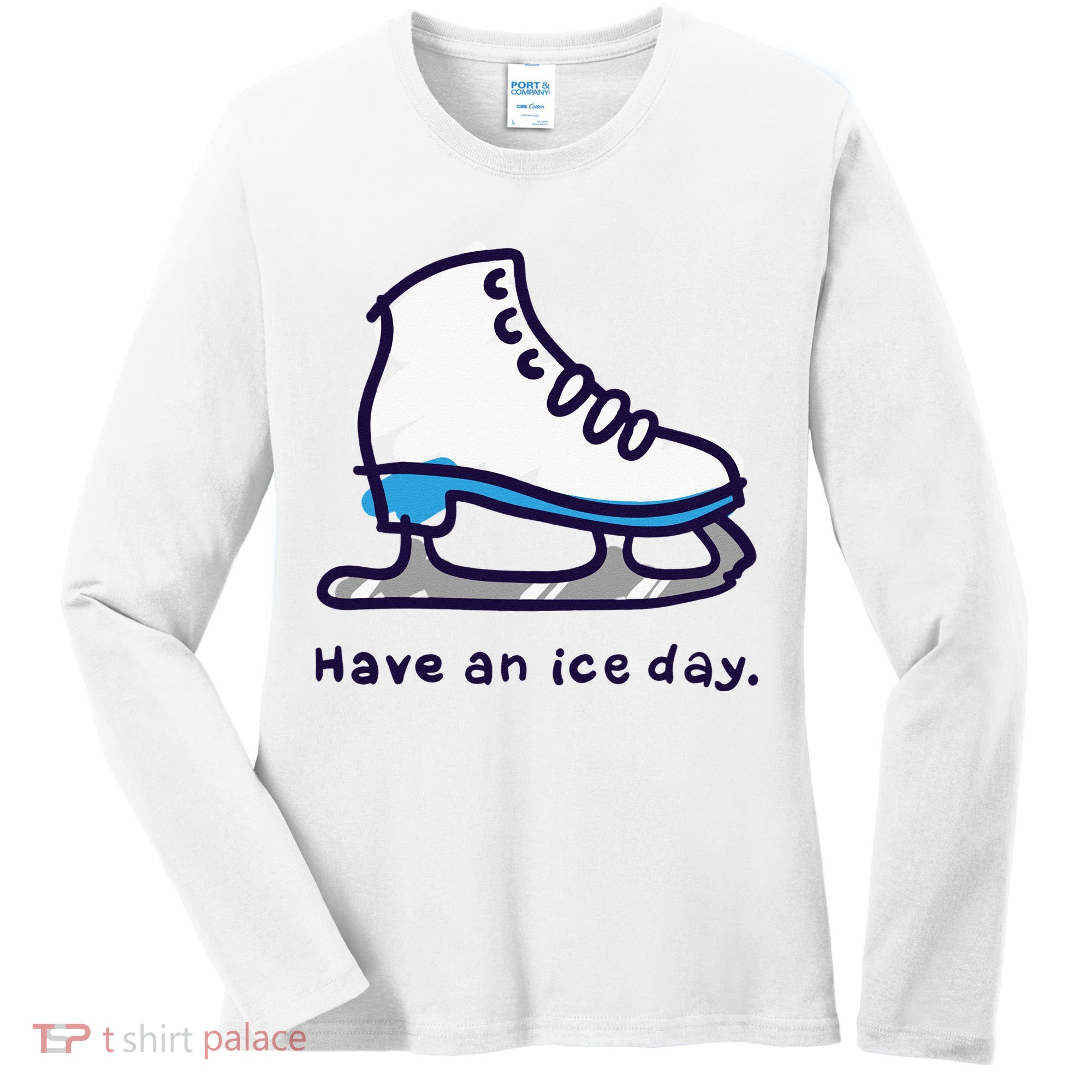 Figure Skating Gifts For Women Men Ice Skater Women's Long Sleeve Shirt