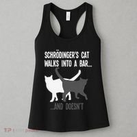 Funny Scientist Gift Schroedingers Cat Quantum Physics Women's Tank Top thumb 3