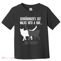 Funny Scientist Gift Schroedingers Cat Quantum Physics Toddler T-Shirt thumb 0