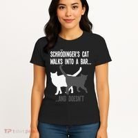 Funny Scientist Gift Schroedingers Cat Quantum Physics Women's T-Shirt thumb 4