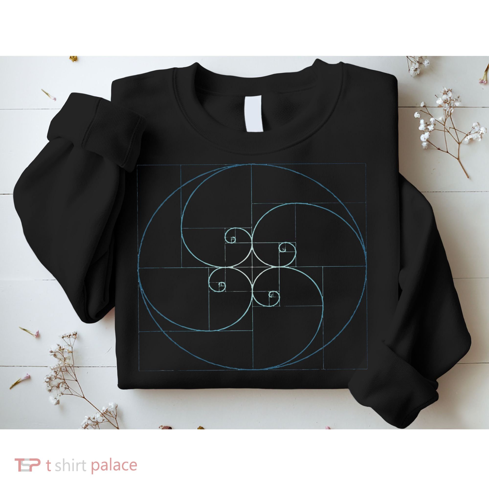 Fibonacci Spiral Golden Ratio Geometry Architecture Sweatshirt