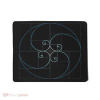 Fibonacci Spiral Golden Ratio Geometry Architecture Mousepad thumb 0