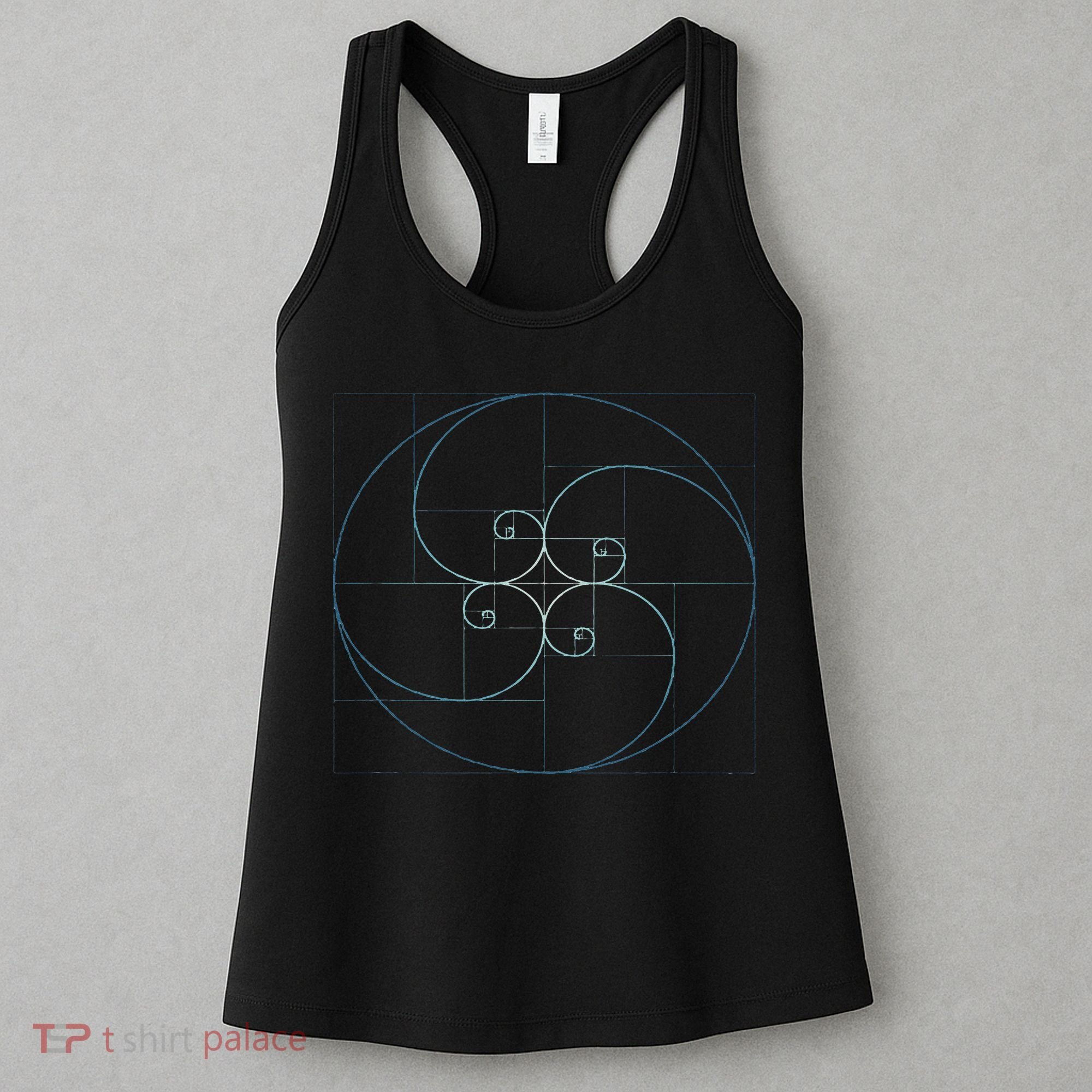 Fibonacci Spiral Golden Ratio Geometry Architecture Women's Tank Top
