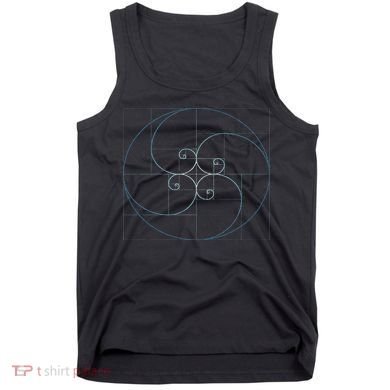 Fibonacci Spiral Golden Ratio Geometry Architecture Tank Top