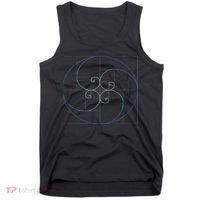 Fibonacci Spiral Golden Ratio Geometry Architecture Tank Top thumb 0