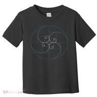Fibonacci Spiral Golden Ratio Geometry Architecture Toddler T-Shirt thumb 0