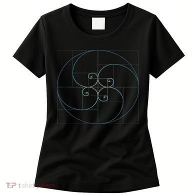 Fibonacci Spiral Golden Ratio Geometry Architecture Women's T-Shirt