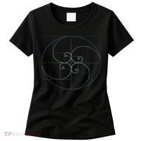 Fibonacci Spiral Golden Ratio Geometry Architecture Women's T-Shirt thumb 0