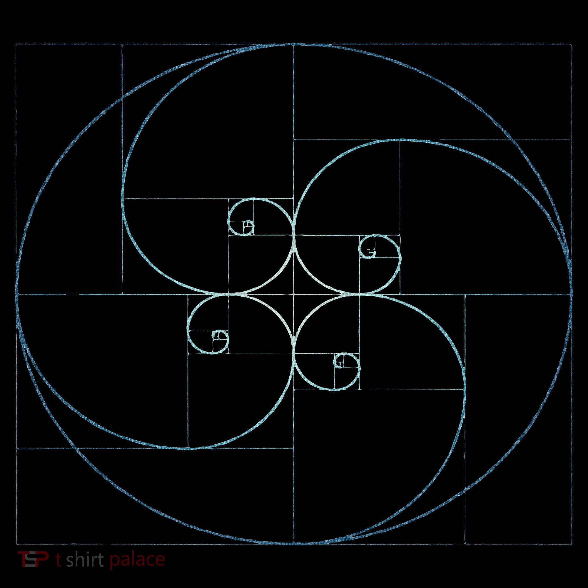 Fibonacci Spiral Golden Ratio Geometry Architecture Women's T-Shirt