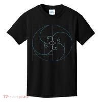Fibonacci Spiral Golden Ratio Geometry Architecture Kids T-Shirt thumb 0