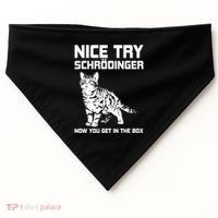 Funny Science Gift Schrödingers Cat Quote Physics Great Gift USA-Made Doggie Bandana thumb 0