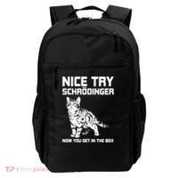 Funny Science Gift Schrödingers Cat Quote Physics Great Gift Backpack thumb 0