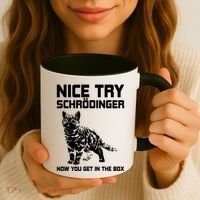 Funny Science Gift Schrödingers Cat Quote Physics Great Gift Coffee Mug thumb 3