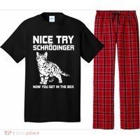 Funny Science Gift Schrödingers Cat Quote Physics Great Gift Pajama Set thumb 0