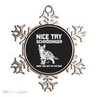 Funny Science Gift Schrödingers Cat Quote Physics Great Gift Ornament thumb 0