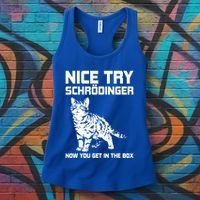 Funny Science Gift Schrödingers Cat Quote Physics Great Gift Women's Tank Top thumb 3