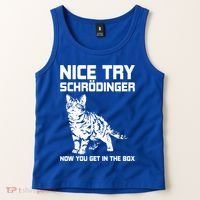 Funny Science Gift Schrödingers Cat Quote Physics Great Gift Tank Top thumb 2