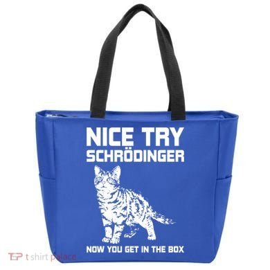 Funny Science Gift Schrödingers Cat Quote Physics Great Gift Tote Bag
