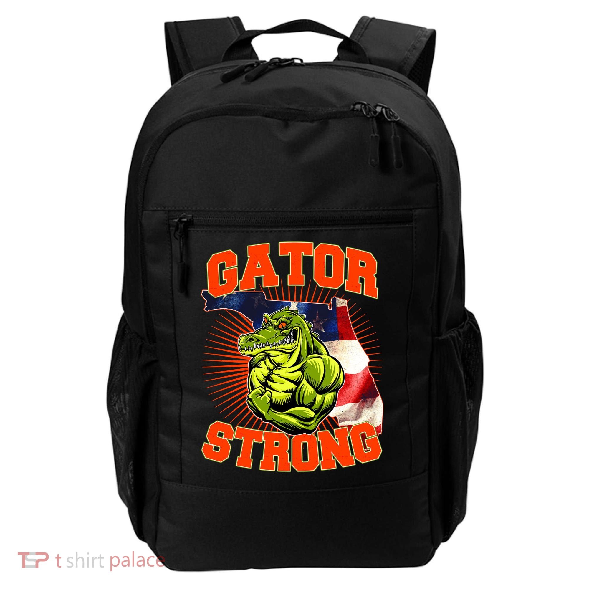 Florida State Gator Strong USA Flag Backpack