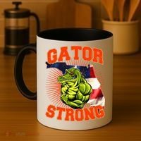 Florida State Gator Strong USA Flag Coffee Mug thumb 4
