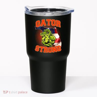 Florida State Gator Strong USA Flag Tumbler