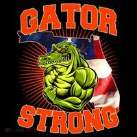 Florida State Gator Strong USA Flag Ornament thumb 1