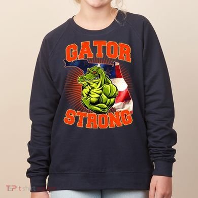 Florida State Gator Strong USA Flag Women's Sweatshirt