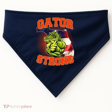 Florida State Gator Strong USA Flag USA-Made Doggie Bandana