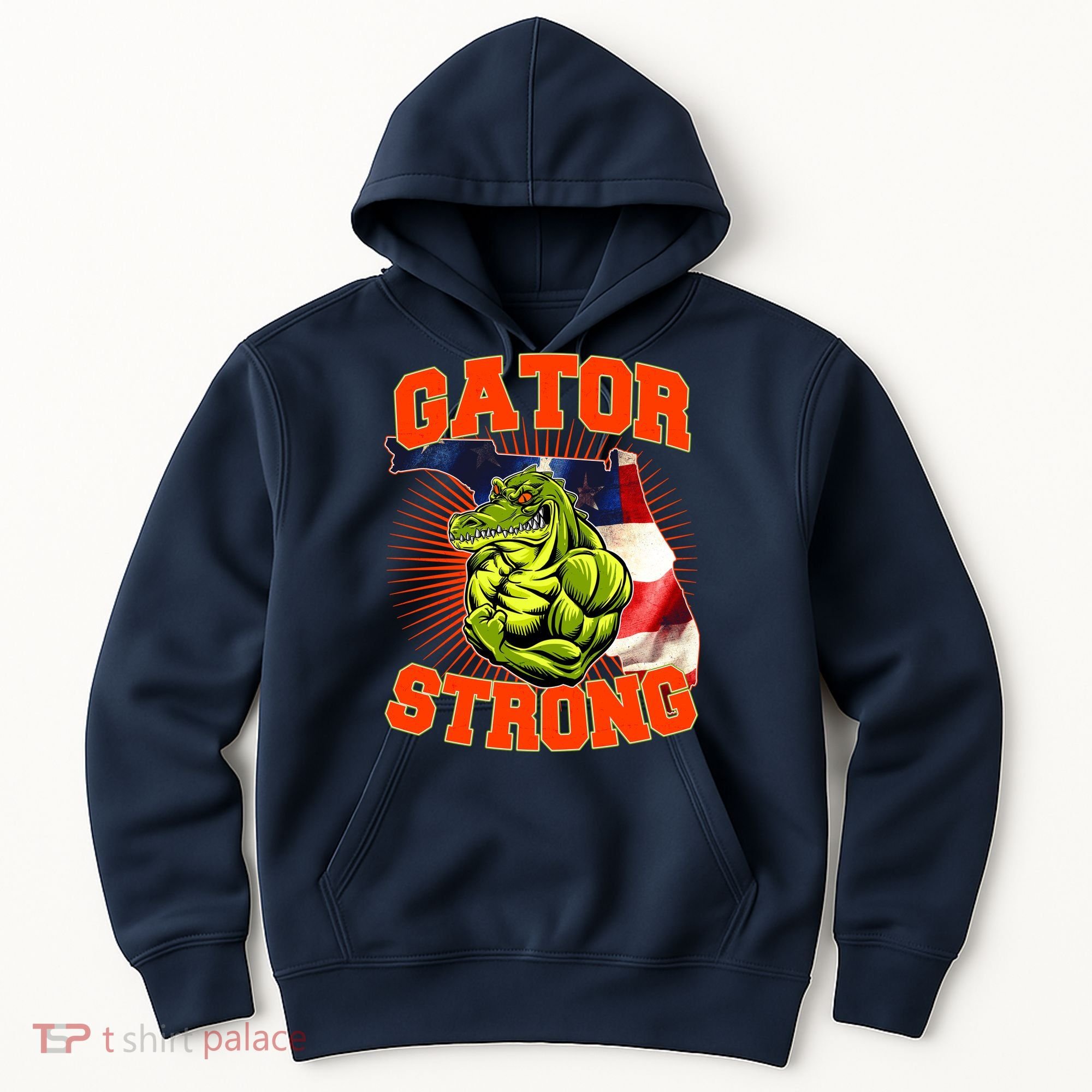 Florida State Gator Strong USA Flag Hoodie