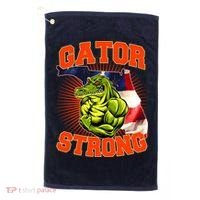 Florida State Gator Strong USA Flag Golf Towel thumb 0