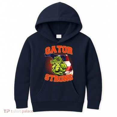Florida State Gator Strong USA Flag Kids Hoodie