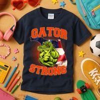 Florida State Gator Strong USA Flag Kids T-Shirt thumb 3