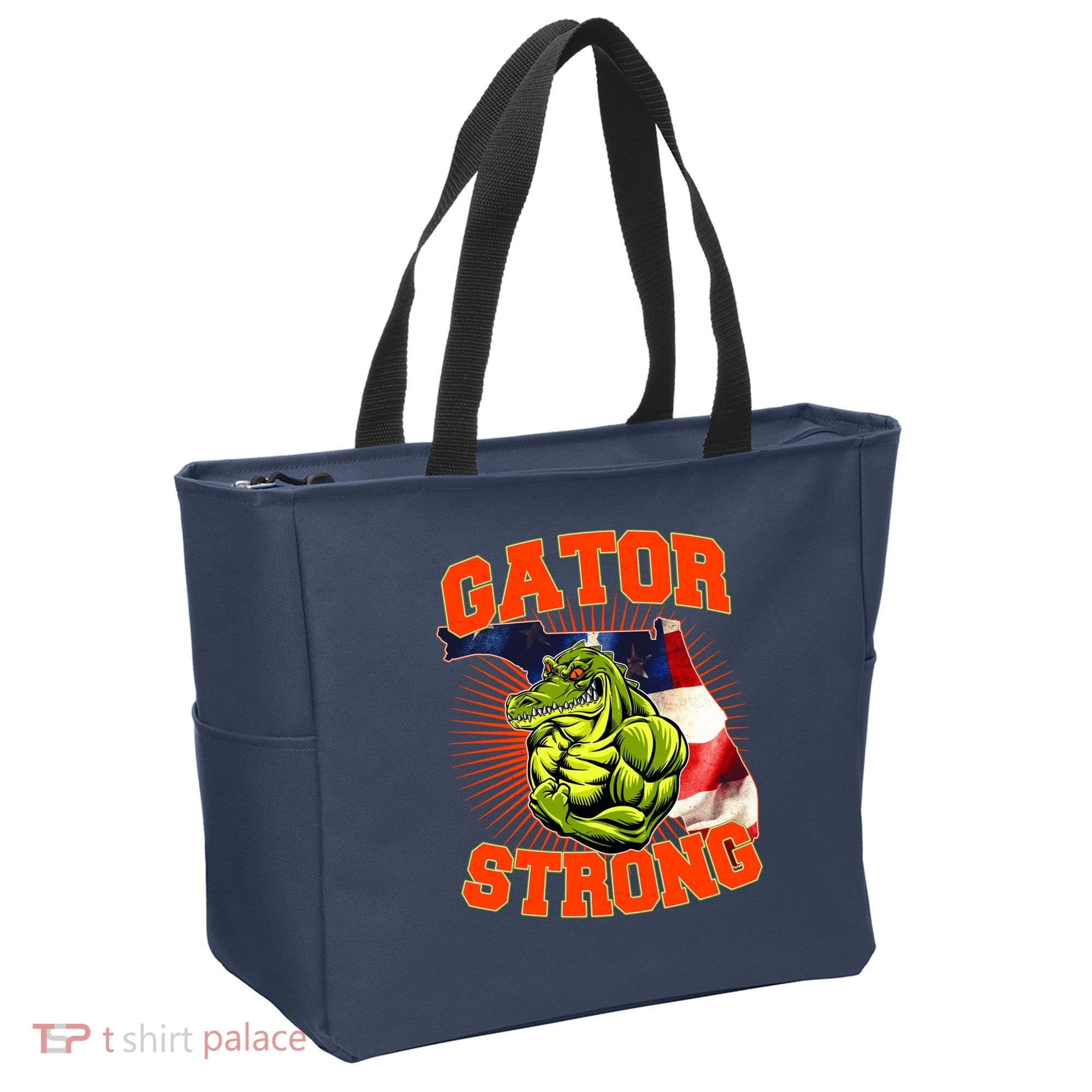 Florida State Gator Strong USA Flag Tote Bag
