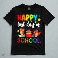 Funny School Gift Cute Owl Last Day Of School Teacher T-Shirt thumb 5