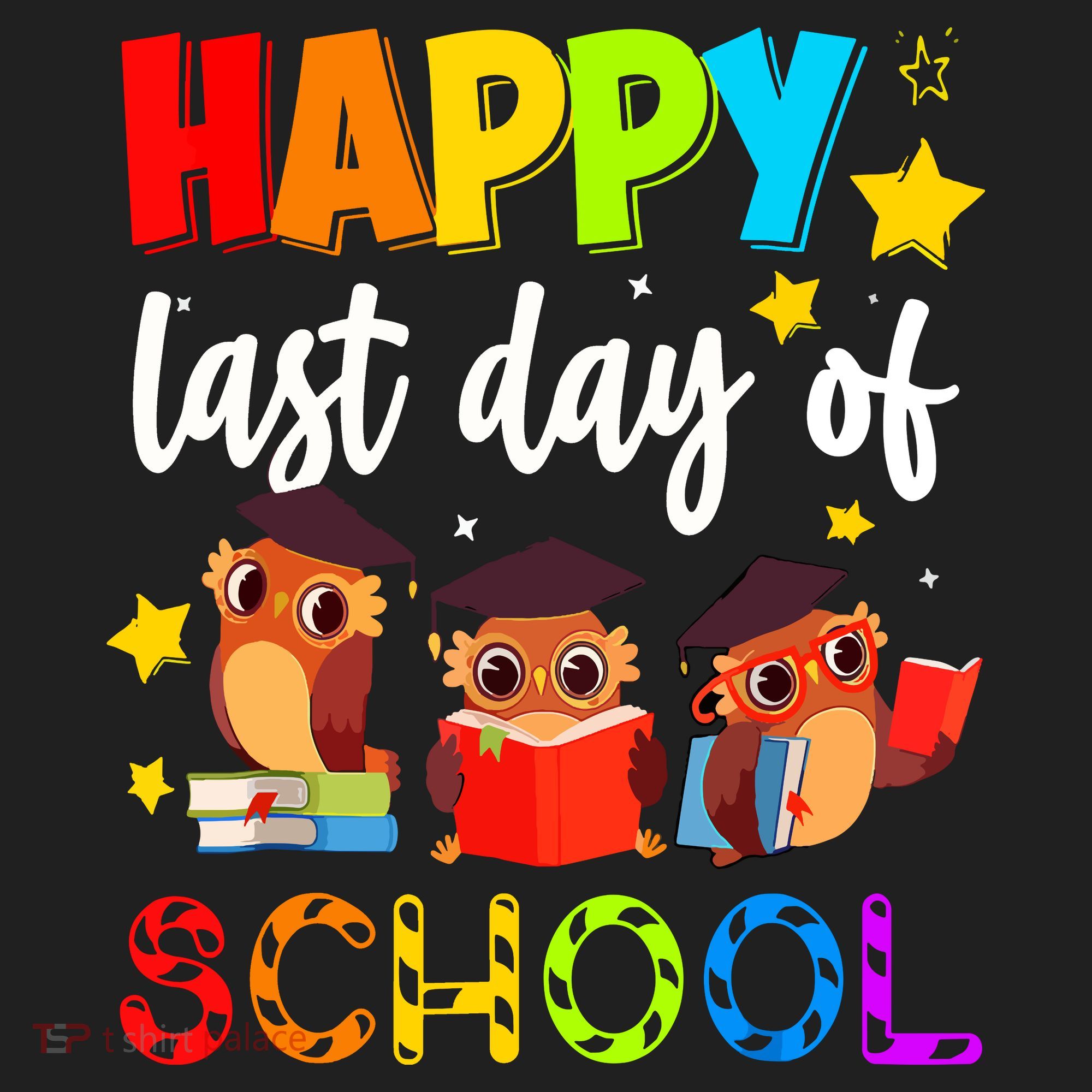 Funny School Gift Cute Owl Last Day Of School Teacher Golf Towel
