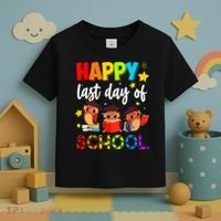 Funny School Gift Cute Owl Last Day Of School Teacher Toddler T-Shirt thumb 3