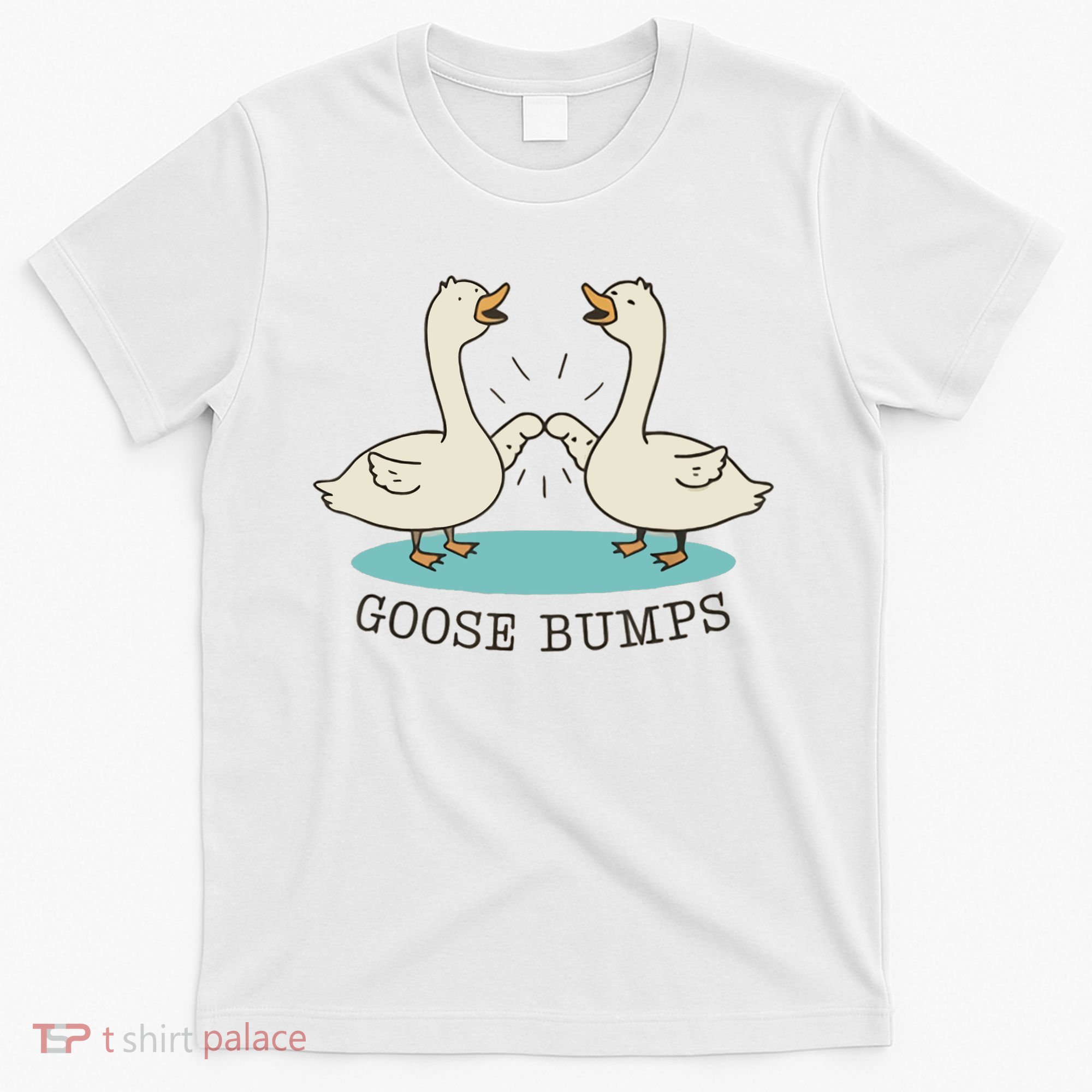 Funny Silly Goose Bumps Pun Fist Bump Goose Farmcore T-Shirt