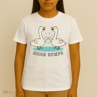 Funny Silly Goose Bumps Pun Fist Bump Goose Farmcore T-Shirt thumb 4