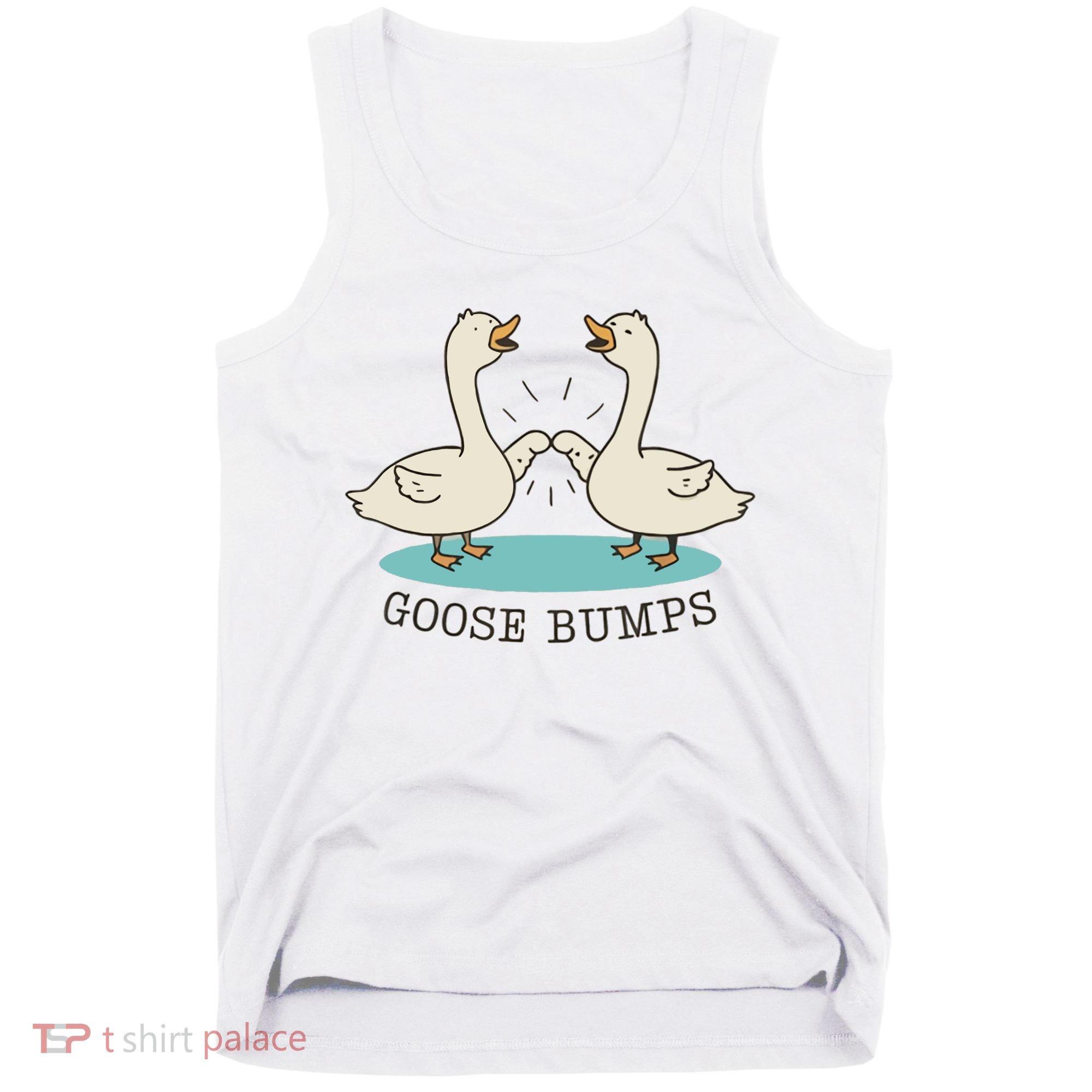 Funny Silly Goose Bumps Pun Fist Bump Goose Farmcore Tank Top