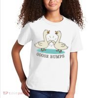 Funny Silly Goose Bumps Pun Fist Bump Goose Farmcore Kids T-Shirt thumb 2