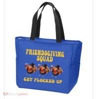 Friendsgiving Squad Get Flocked Up Funny Thanksgiving Tote Bag thumb 3